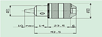 Keyed Chuck for Air Motors 6F0419/20